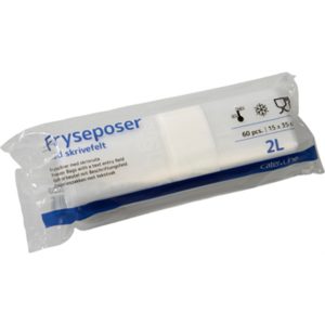 Frysepose 2 l klar LDPE/virgin 15x35cm