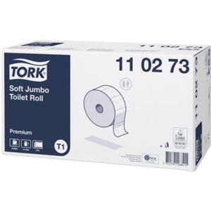 Toiletrulle Tork Premium Soft Jumbo T1 hvid 360m 2 lag