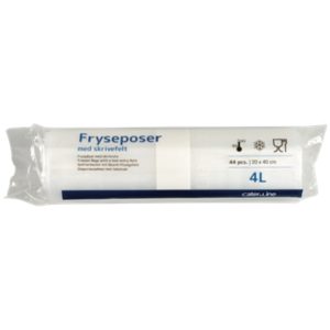 Frysepose, 4 l, klar, LDPE/virgin, 20x40cm 56 rl/krt