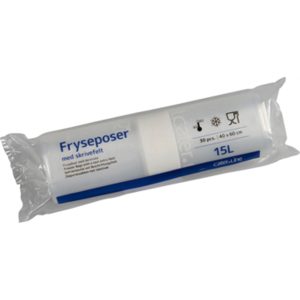 Frysepose 15 l klar LDPE/virgin 40x60cm