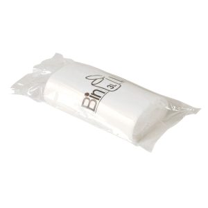 Spandepose med stjernebund BinLine, 3 l, hvid, LLDPE/virgin, 29x35cm