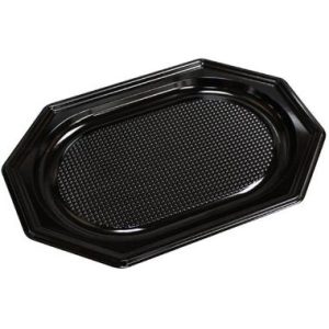 Fad, lille, plast, 25x35 cm, PET, sort