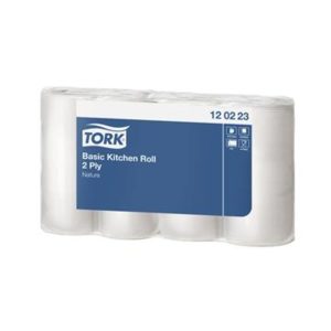 Køkkenrulle Tork Basic 2-lag 26.4 m ark 14cm x 20,6 cm