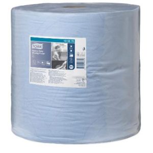 Aftørringsrulle Tork Kraftig Industri W1 2-lag 36.9 cm x340 m Blå