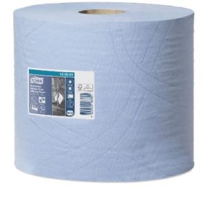 Aftørringsrulle Tork W1/W2 3-lag 23.5 cm x119 m Blå