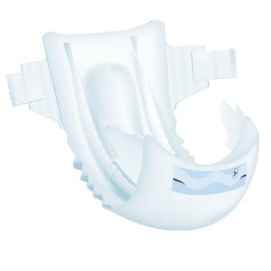 Børneble, tapeble, Bambo Nature, Junior 5+, hvid, med vådindikator, 15-25 kg