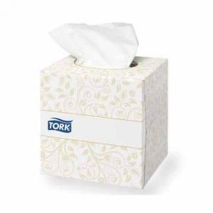 Ansigtsservietter, 2-lags, Tork Premium, ekstra soft, cube