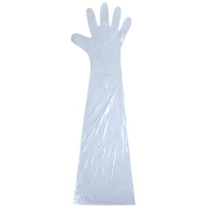 Veterinærhandske, One size, blå, LDPE
