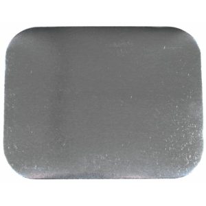 Låg, 14x11,8cm, hvid, pap/aluminium