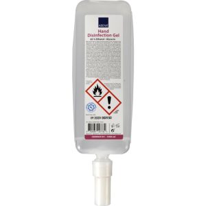 Hånddesinfektionsgel, 1000 ml, 85% ethanol m/tud