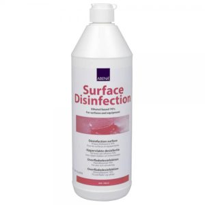 Overfladedesinfektion, 1000 ml, 70% ethanol, flaske m/kliklåg