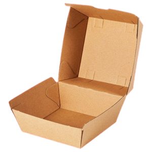 Snackæske Bølgepap 105x102x42/84mm