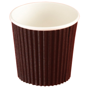 Kaffebæger Ripple wall 4oz 118ml Ø62/48x60 mm sort