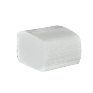 Toiletpapir, i ark Bulkysoft, 2-lags, nyfiber, 11x19 cm