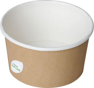 Suppeskål, 400 ml, Ø115x63 mm, Pap, Eco, PLA-lamineret - 500 stk/krt