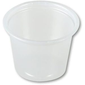 Dressingbæger Solo Plastik transparent1oz 29ml Ø3mm