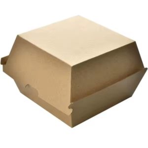 Burgerboks, 170x170x90 mm, brun