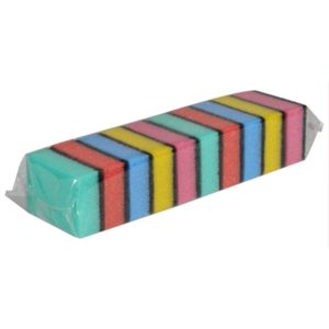 Skuresvamp multifarvet 9x6x3cm