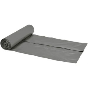 Sæk, 210 l, grå, LDPE/recycle, 87x130cm