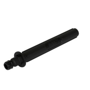 Strålerør, Nito, sort, plast, lille dyse, 1/2"