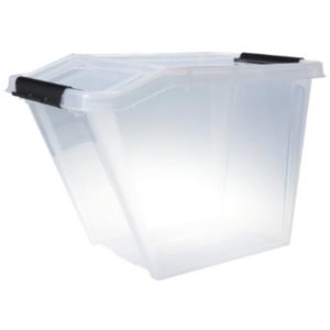 Opbevaringskasse Slanted, Klar, 58L, 396x647x438 mm