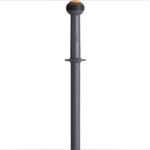 Teleskopskaft med klik, Vikan, grå, PP/aluminium, 115-173 cm