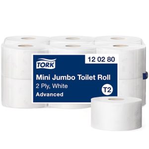 Toiletpapir Tork Jumbo Soft Premium T2 Mini 170 m Perforeret