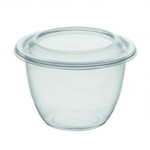 Bæger DeliGreen pot 550 ml Ø129x81 mm Rund RPET Klar