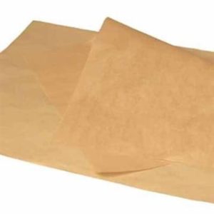 Burgerpapir, 450x600 mm, 40 gr., naturlig Greaseproof Brun FSC