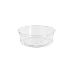 Delipot, 250 ml, 8 oz Ø117x36 mm, rund RPET klar