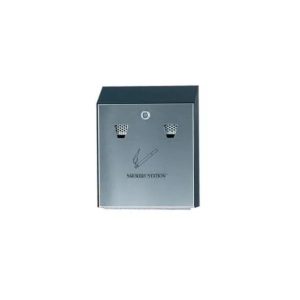 Askebæger Smokers Station 25.4x7.6x31.8 cm Galvaniseret stål Sort til væg