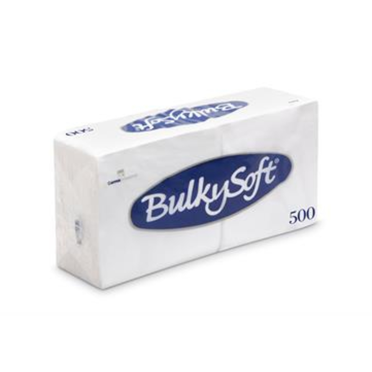 Bulkysoft, serviet, hvid, 24x24, 1 lags