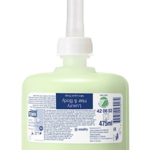 Sæbe Flydende Tork Luxus hair and body Premium S2 m/Farve/Parfume 475 ml Grøn 475 ml/krt