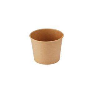 Suppeskål, 12oz, 350ml, natur, Ø96/82x70 mm, ubleget brun PE