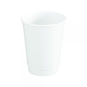 Kaffebæger Hot Cup double wall 8 oz, PLA, Compostable, 234 ml