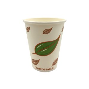 Kaffebæger, 12 oz, Hot Cup, PLA, Compostable