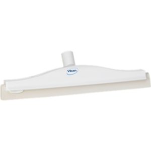 Gulvskraber, Vikan, hvid, PP/gummi, 40 cm, med drejeled og dobbeltblad