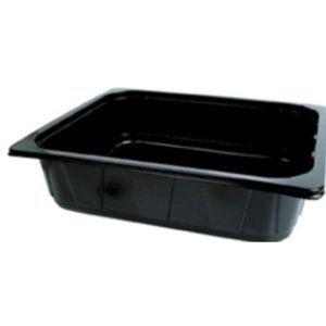 TRAY, 1/2GN, PP, BK, 1-COMP, 325X265X60mm 4000 ml