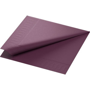 Tissue, serviet 40x40 cm, plum 3 lags