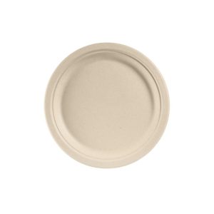 PLATES FIBRE* 26CM BROWN