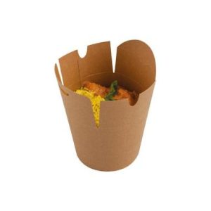 Kinaæske Wok 750 ml 26 oz Brun