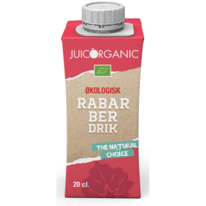 JuicOrganic Øko Rabarberdrik, pap, 0.2 LO. x 24 stk.