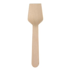 Isspade, 9,5 cm, brun, papir